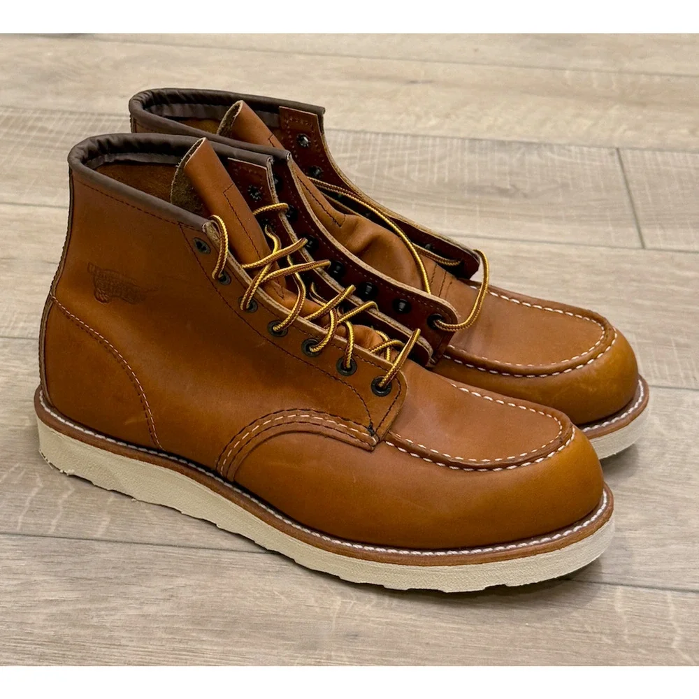 NEW RED WING 10875 TRACTION TRED MOC TOE 6-INCH SOFT TOE BOOTS SZ 10 D